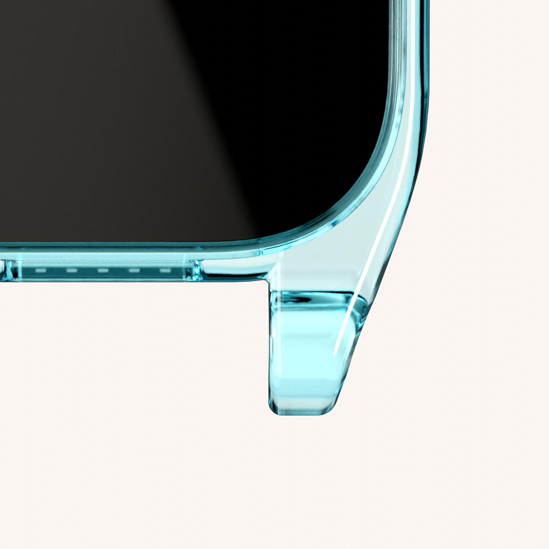 Phone Case with Eyelets in Pool Clear