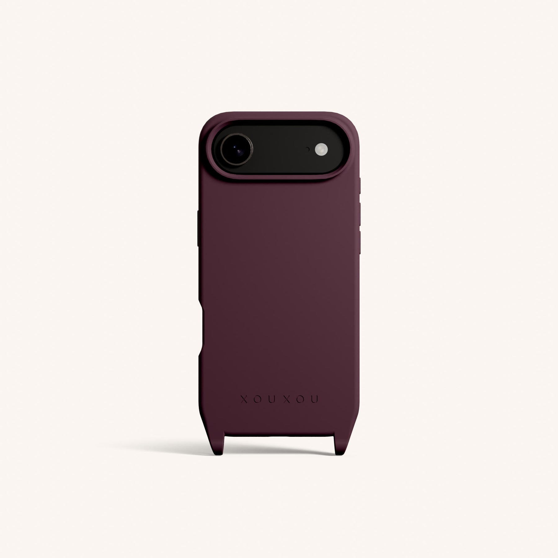 Phone Case with Eyelets in Burgundy