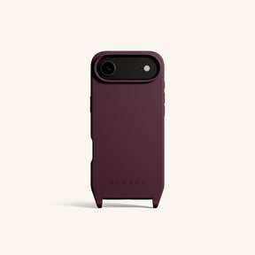 Phone Case with Eyelets in Burgundy
