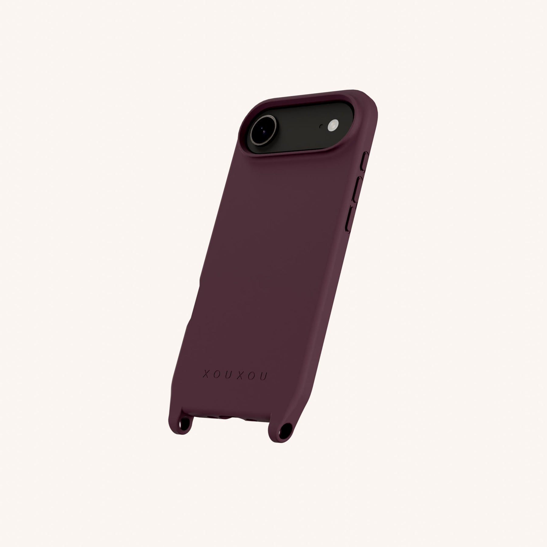 Phone Case with Eyelets in Burgundy