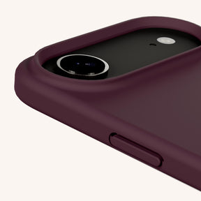 Phone Case with Eyelets in Burgundy