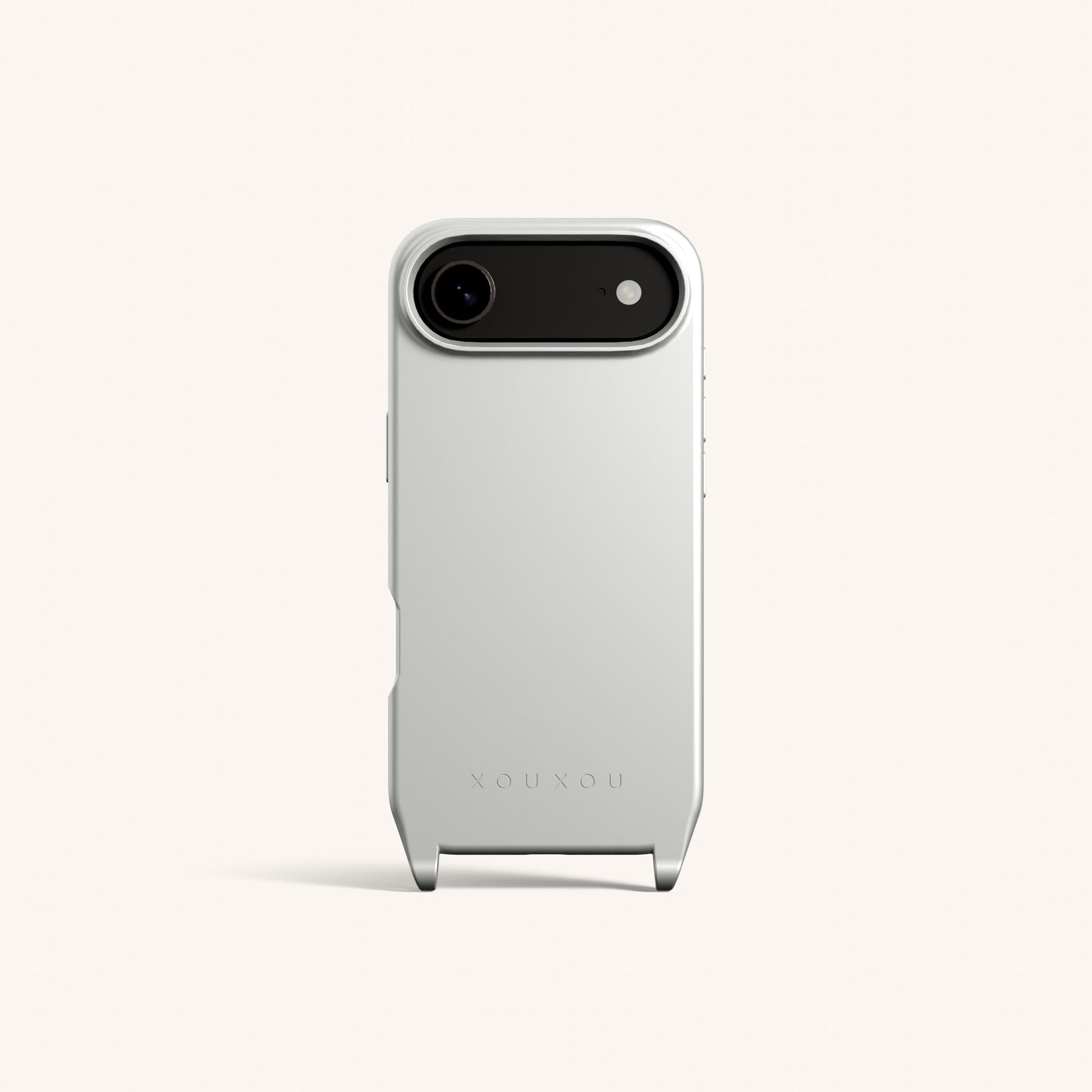 Phone Case with Eyelets in Y2K Silver