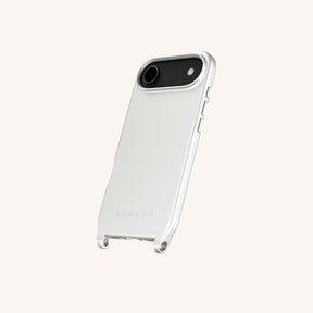 Phone Case with Eyelets in Y2K Silver