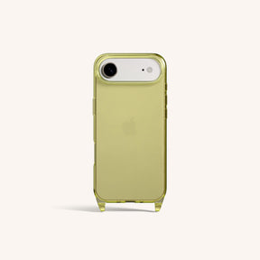 Phone Case with Eyelets in Sunny Lime Clear