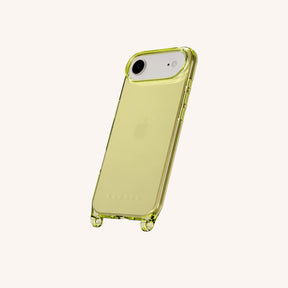 Phone Case with Eyelets in Sunny Lime Clear