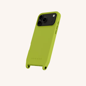 Phone Case with Eyelets in Olive Green