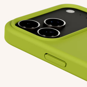 Phone Case with Eyelets in Olive Green
