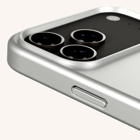Phone Case with Eyelets in Y2K Silver