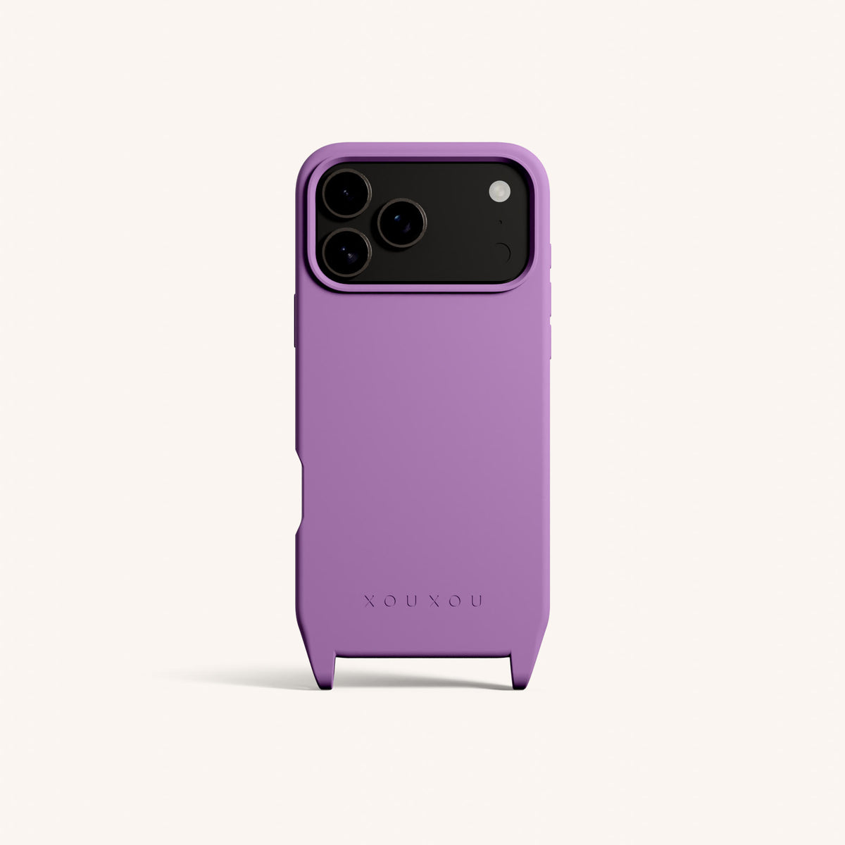 Phone Case with Eyelets for iPhone 17 Pro with MagSafe in Lavender Total View | XOUXOU #phone model_iphone 17 pro