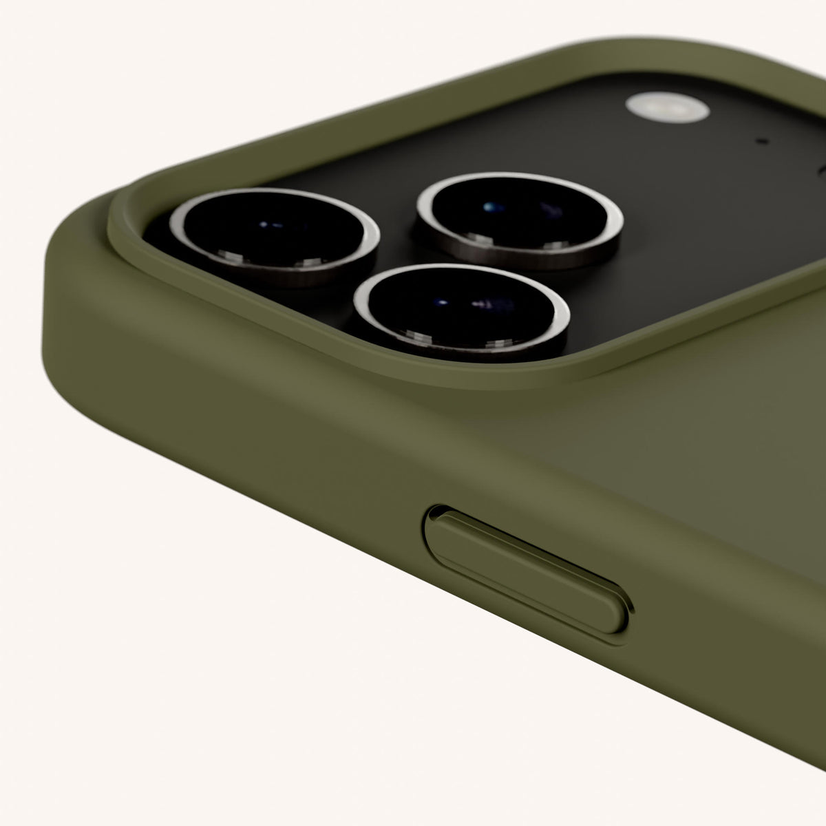 Phone Case with Eyelets for iPhone 17 Pro with MagSafe in Moss Total View | XOUXOU #phone model_iphone 17 pro
