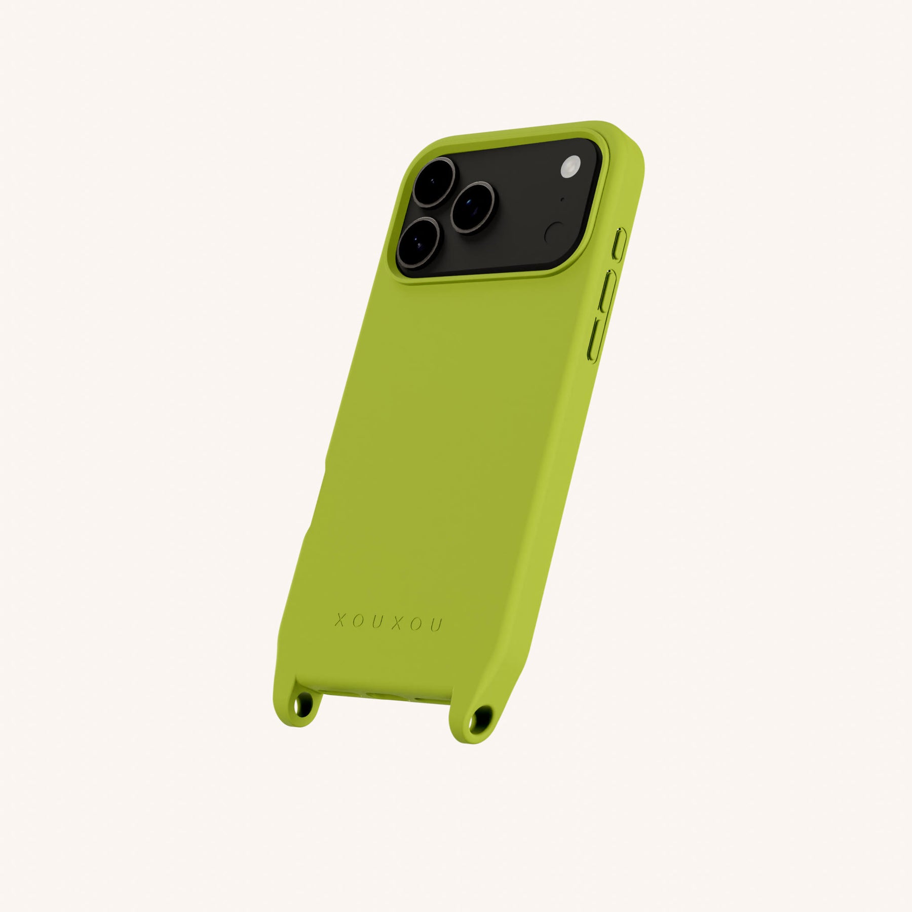 Phone Case with Eyelets in Olive Green