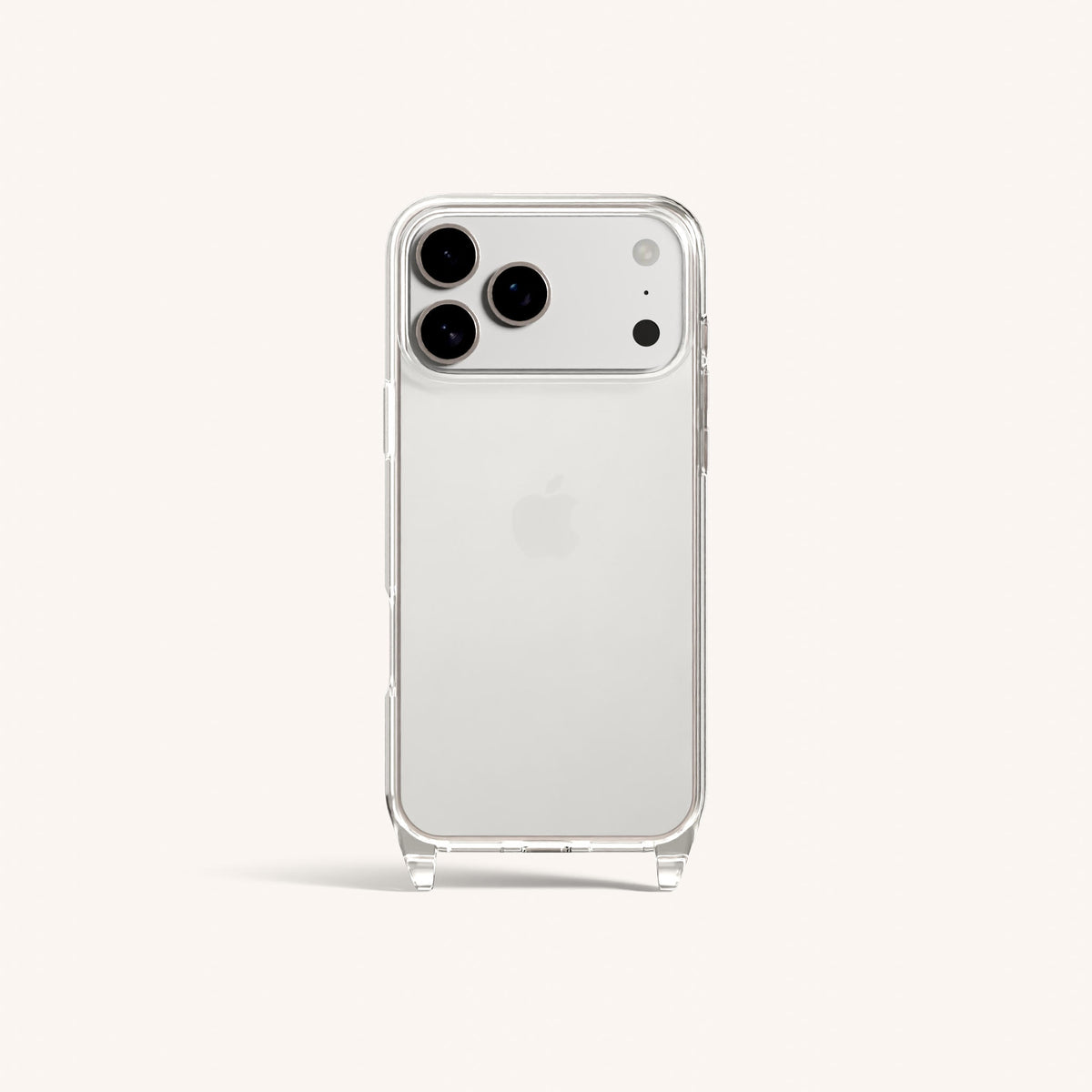 Phone Case with Eyelets for iPhone 17 Pro without MagSafe in Clear Total View | XOUXOU #phone model_iphone 17 pro