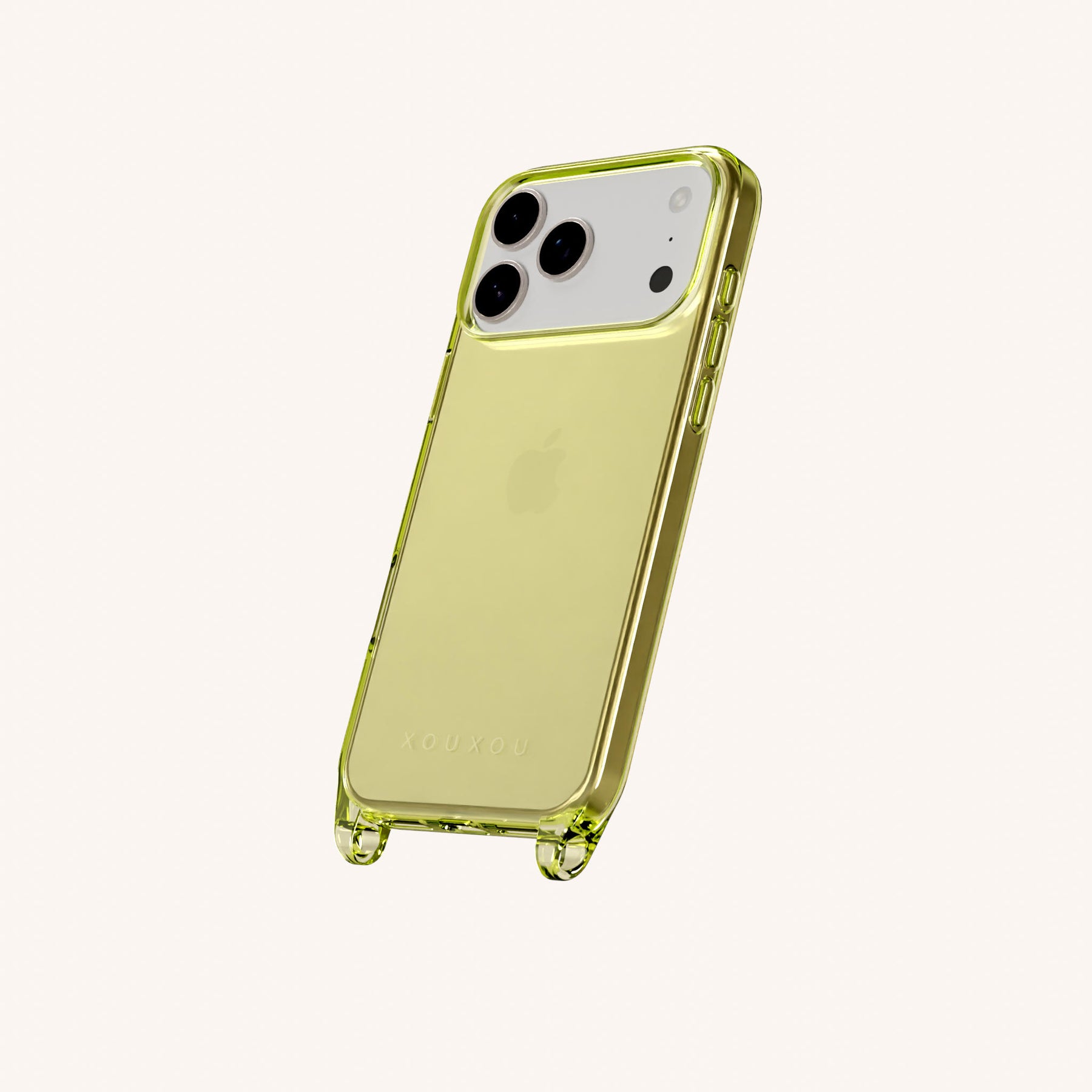 Phone Case with Eyelets in Sunny Lime Clear