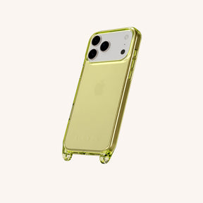 Phone Case with Eyelets in Sunny Lime Clear
