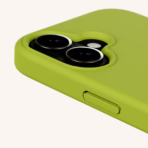Phone Case with Eyelets in Olive Green