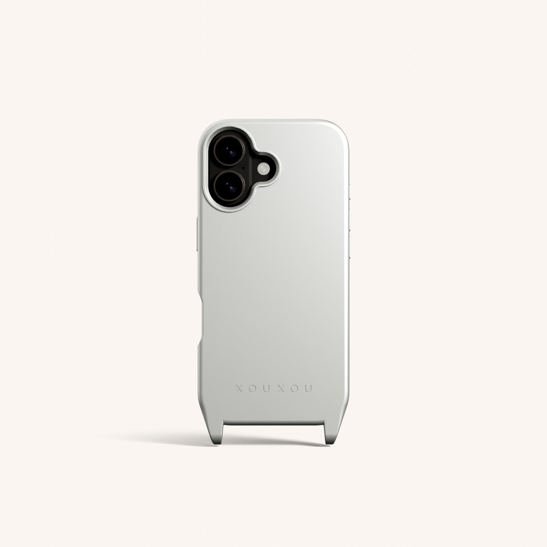 Phone Case with Eyelets in Y2K Silver