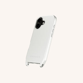 Phone Case with Eyelets in Y2K Silver