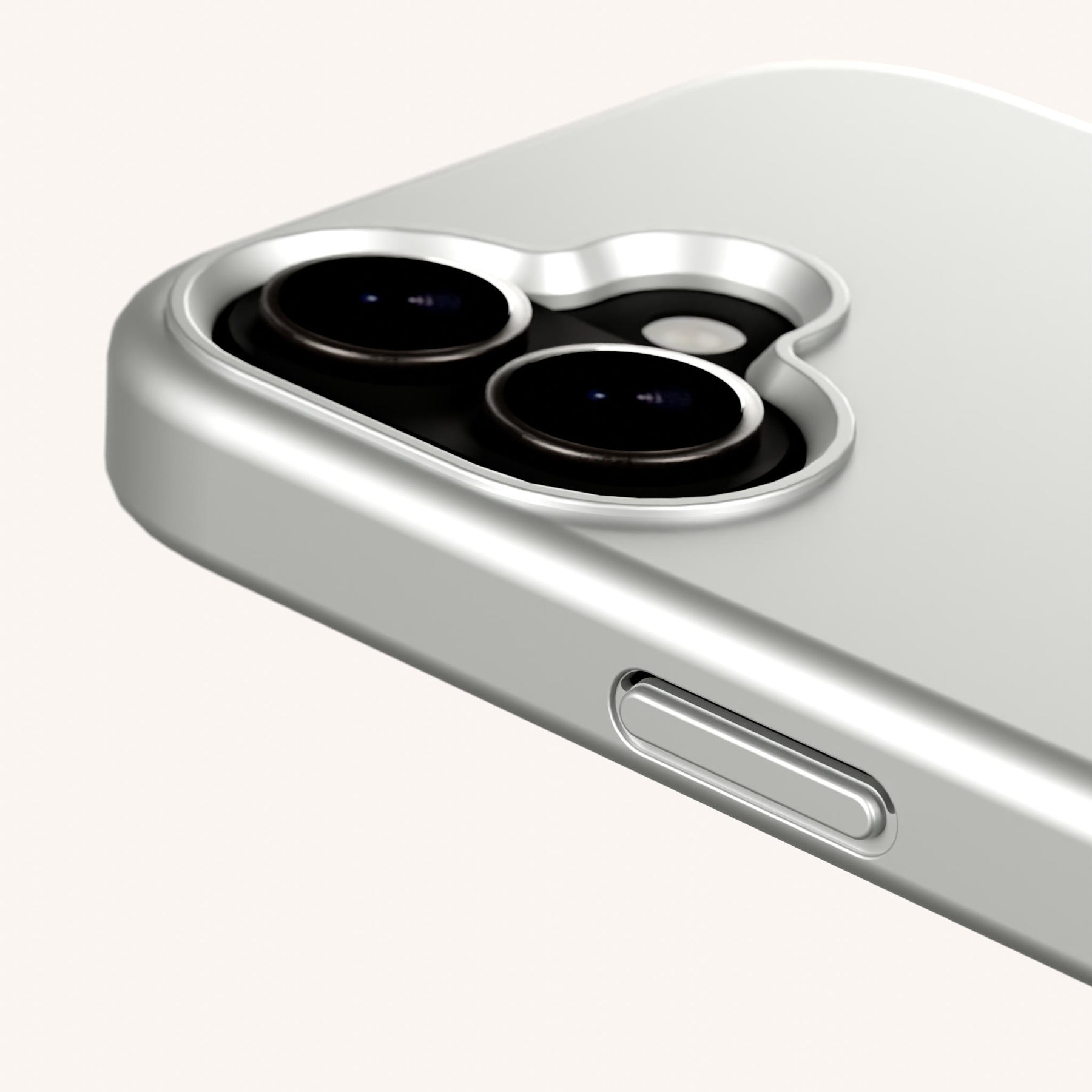 Phone Case with Eyelets in Y2K Silver