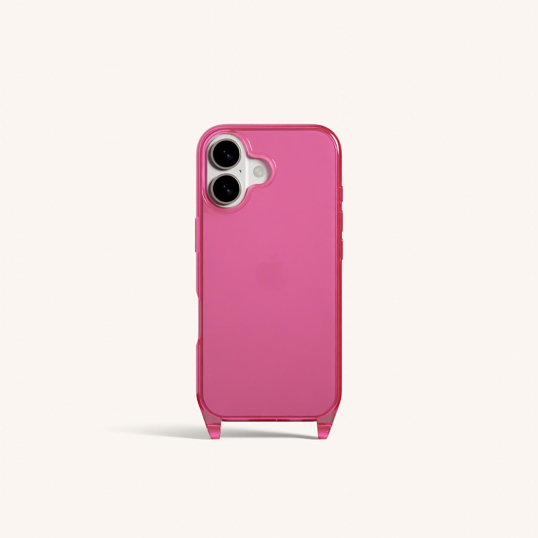 Phone Case with Eyelets in Cyber Pink Clear