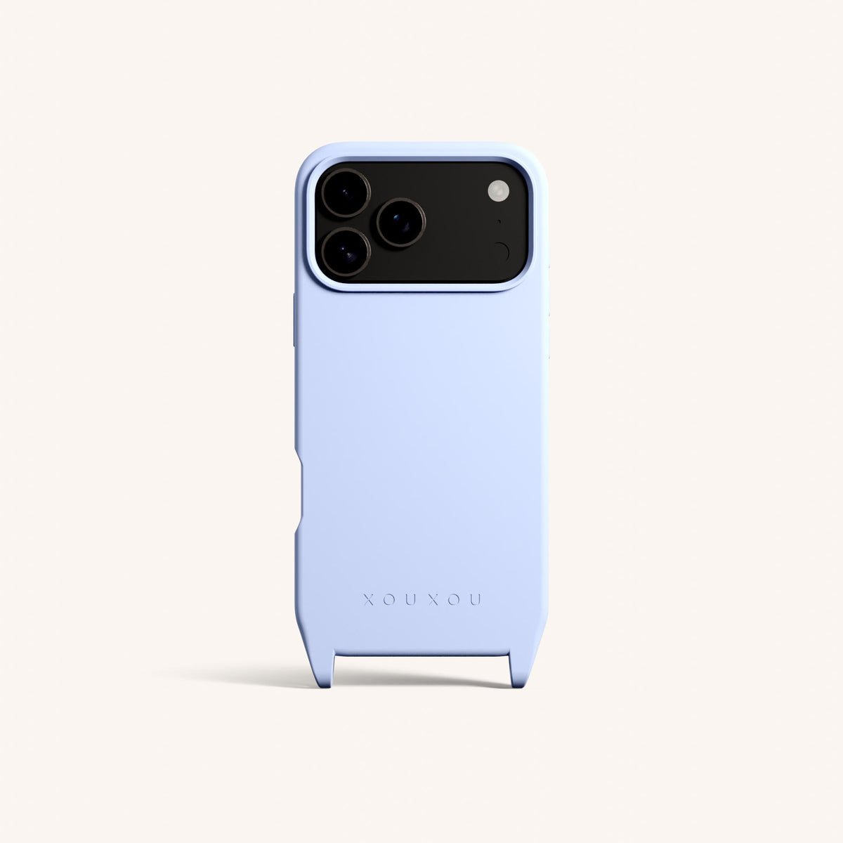 Phone Case with Eyelets for iPhone 18 Pro Max with MagSafe in Baby Blue Total View | XOUXOU #phone model_iphone 18 pro max