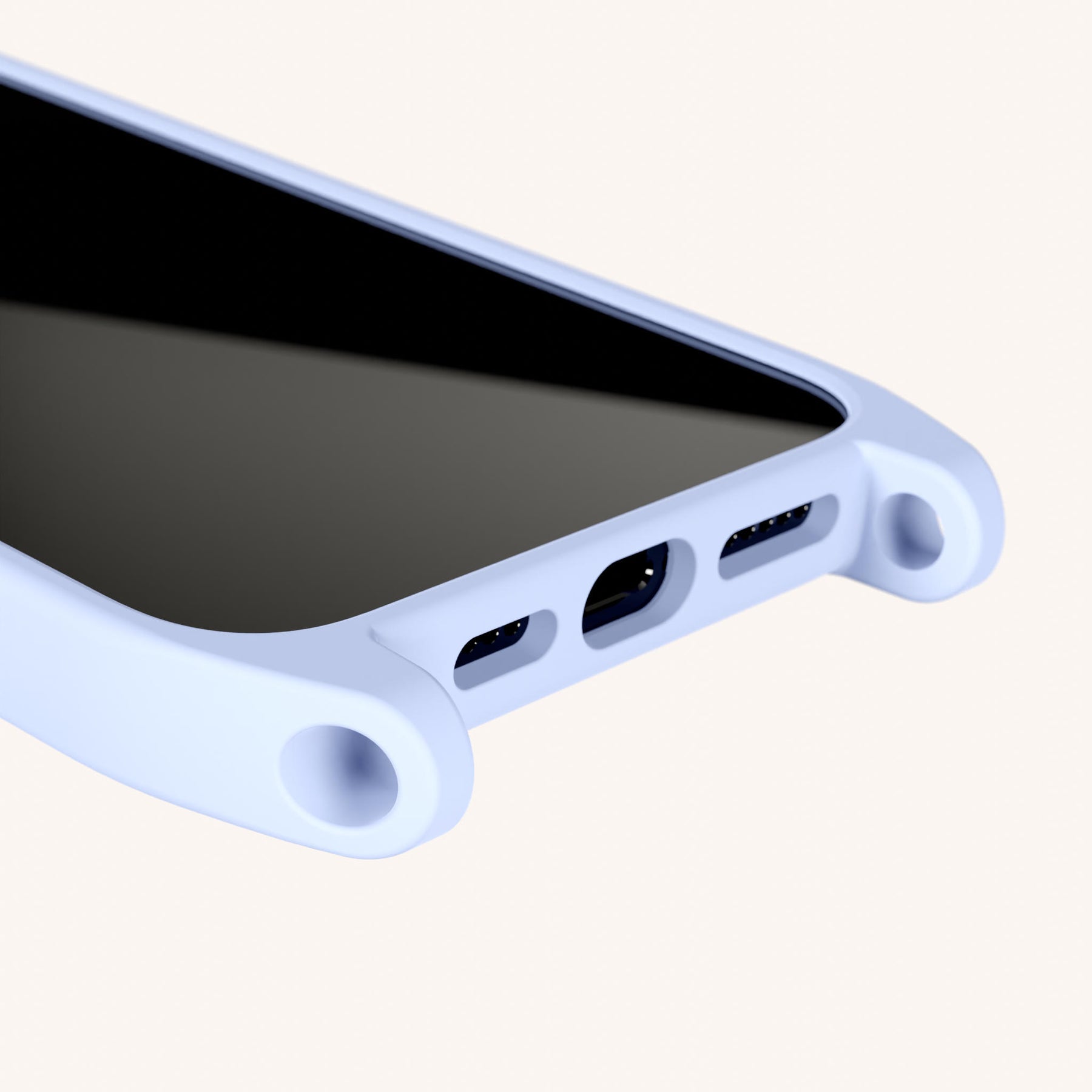 Phone Case with Eyelets in Baby Blue