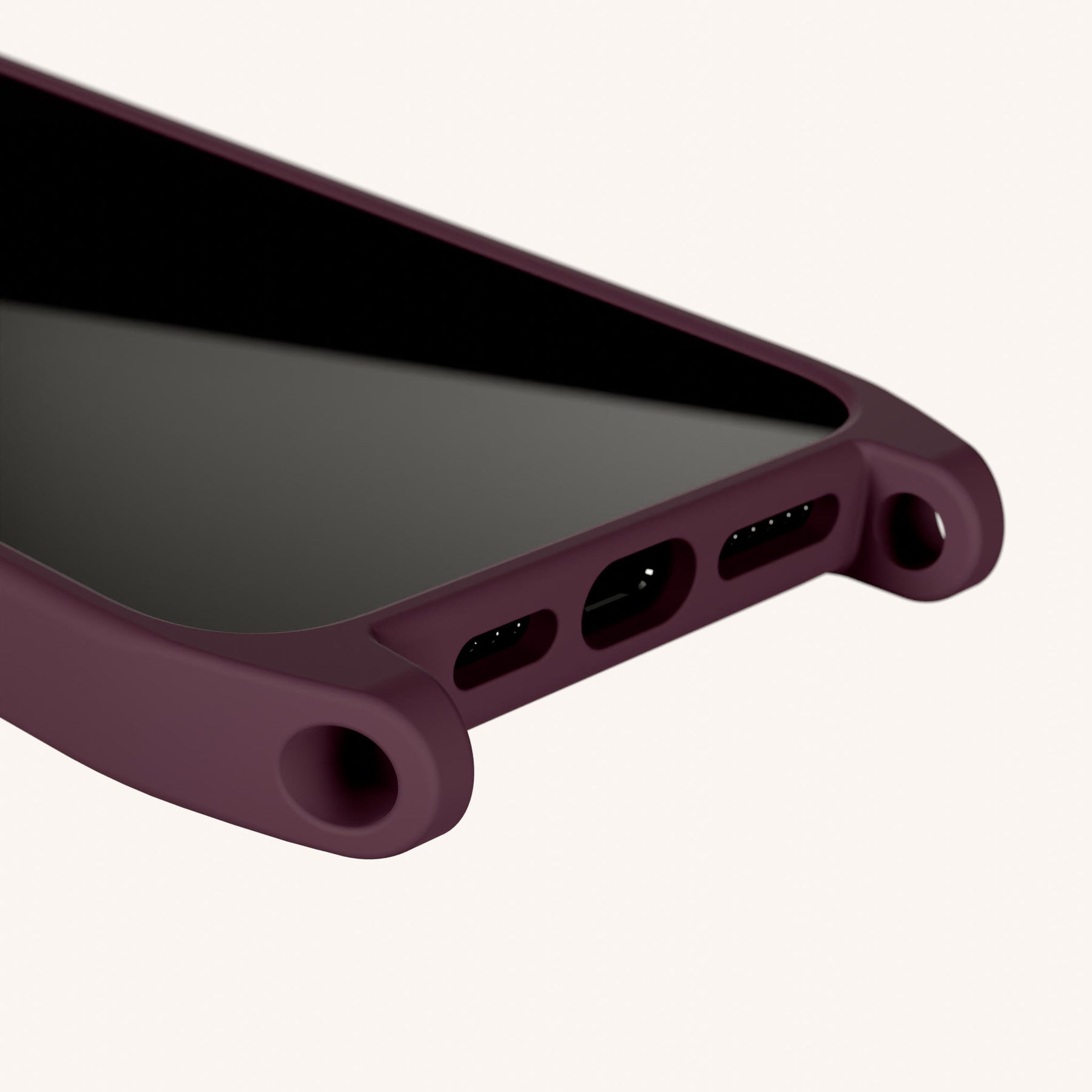 Coque téléphone avec œillets d'attache en Burgundy
