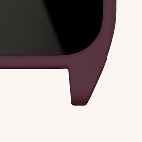 Coque téléphone avec œillets d'attache en Burgundy