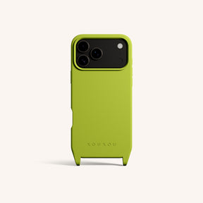 Coque téléphone avec œillets d'attache en Olive Green