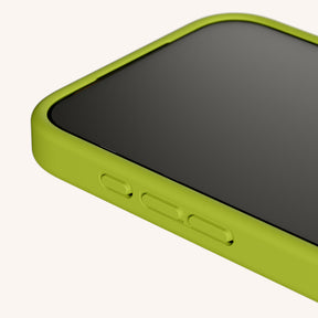 Coque téléphone avec œillets d'attache en Olive Green