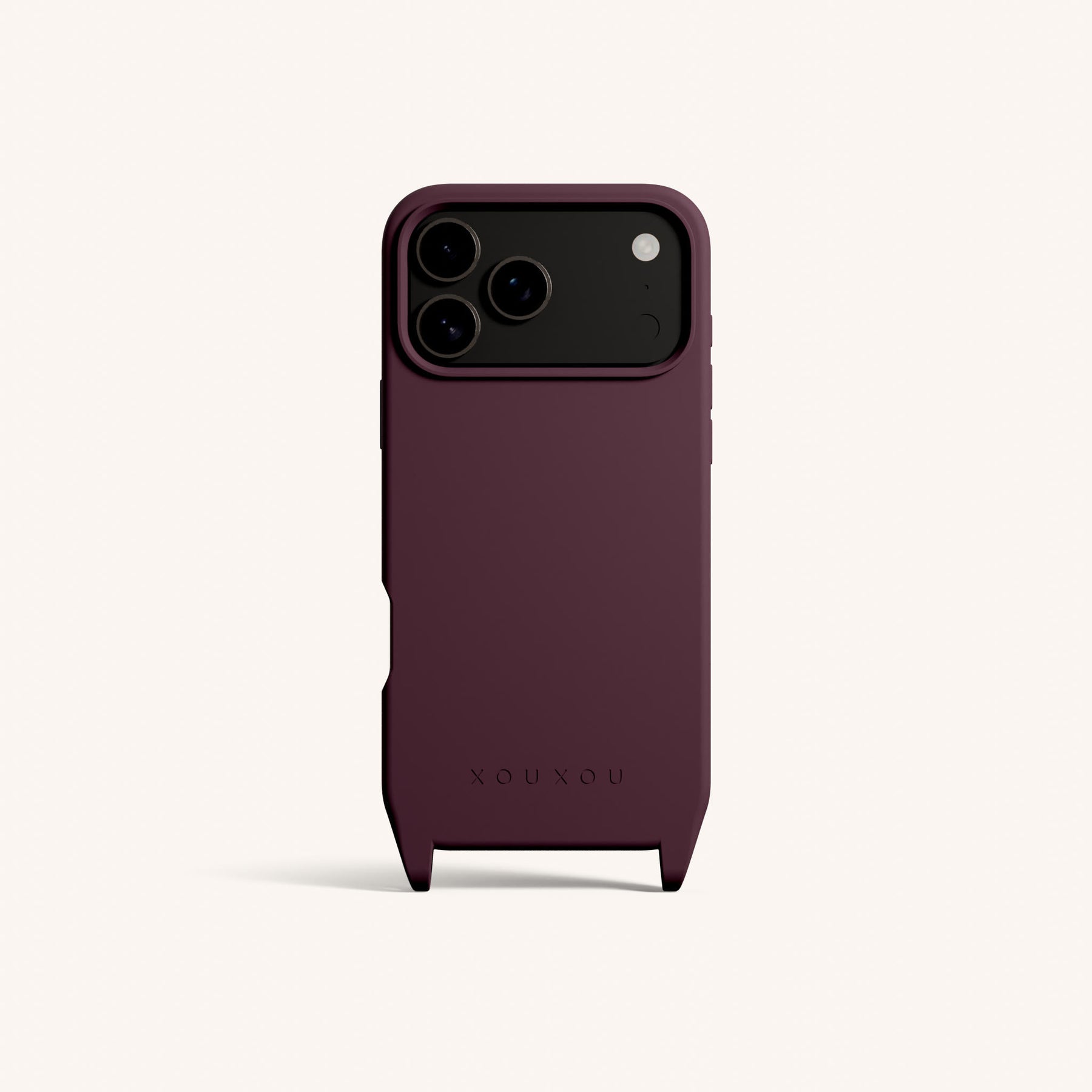 Coque téléphone avec œillets d'attache en Burgundy
