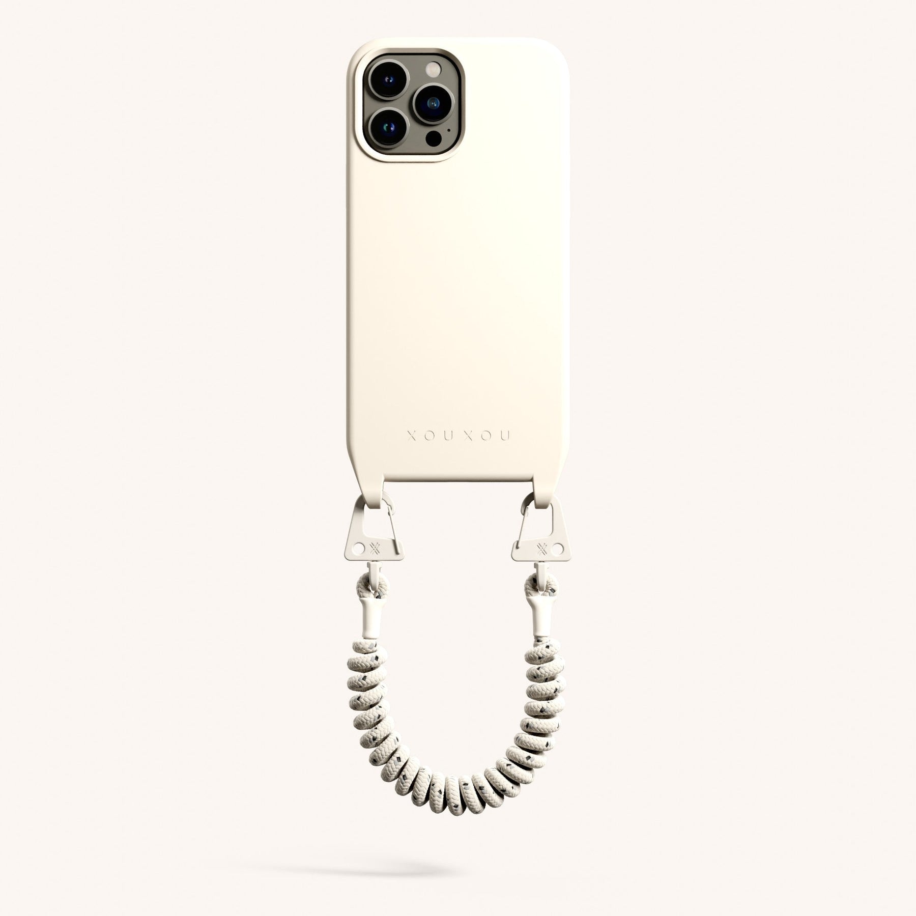 Phone Case with Spiral Rope in Chalk