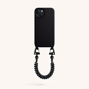 Phone Case with Spiral Rope in Black