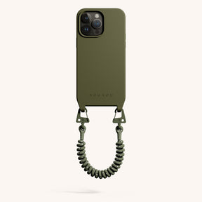 Phone Case with Spiral Rope in Moss