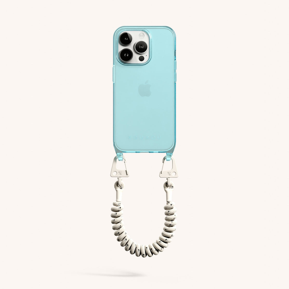 Rope Case for iPhone 15 14 13 12 11 Pro Max Mini XS SE 7 8 Plus Cover Cute  Clear Curly Wave Hybrid Shockproof Bumper Soft Fundas