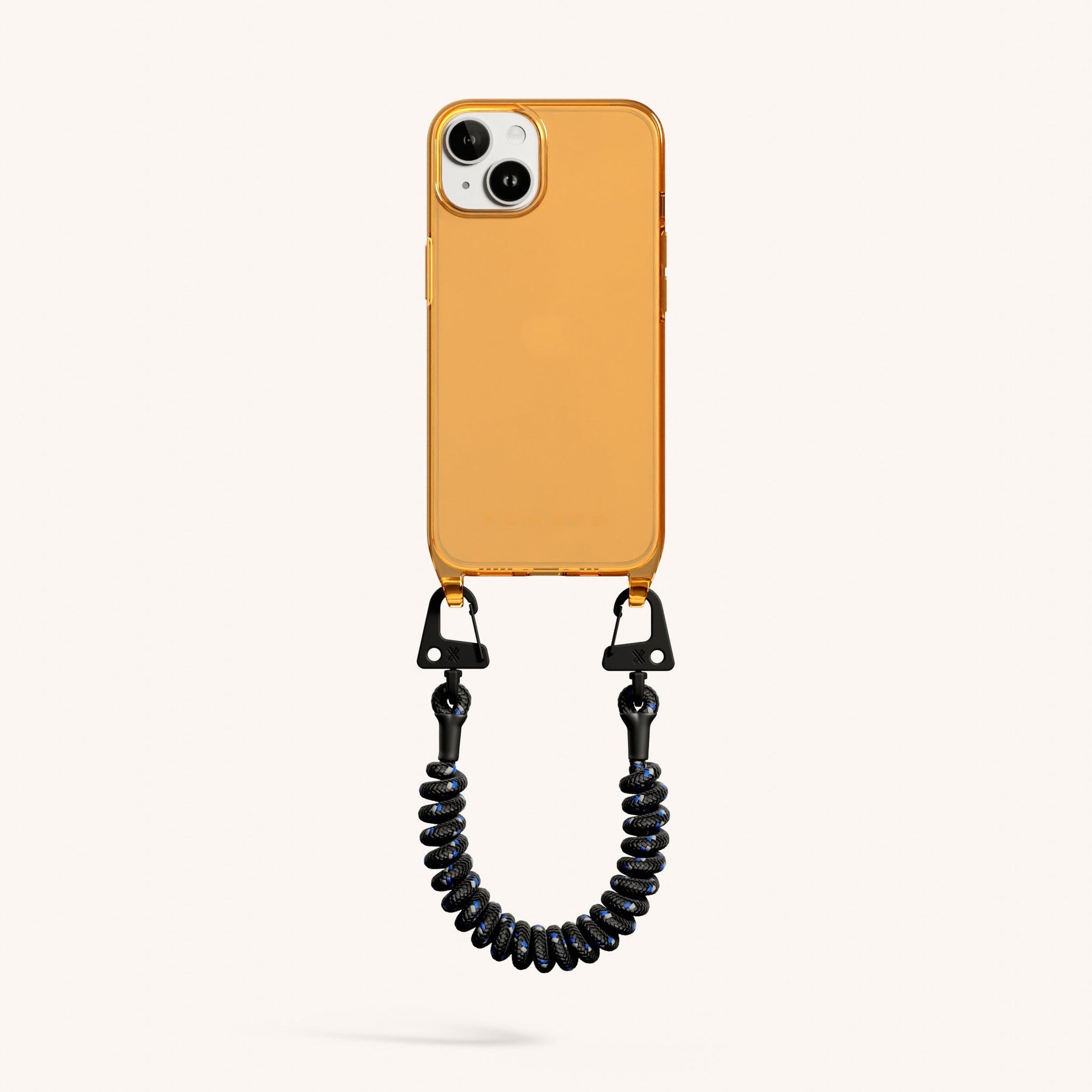 Phone Case with Spiral Rope in Mel Clear + Black