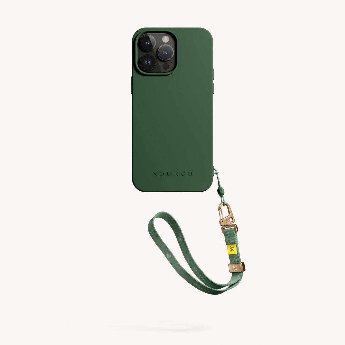 Phone Case with Wrist Strap for iPhone 14 Pro Max with MagSafe in Sage Total View | XOUXOU #phone model_iphone 14 pro max