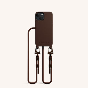 Phone Necklace with Carabiner Rope in Earth