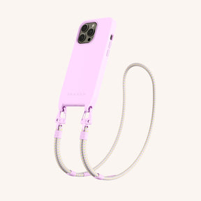Phone Necklace with Carabiner Rope in Rosato + Dolce