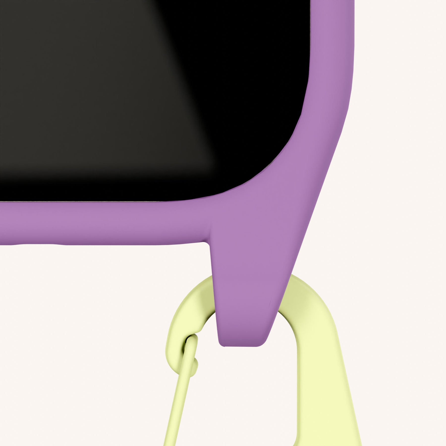 Phone Necklace with Carabiner Rope in Lavender + Spotted Y2K