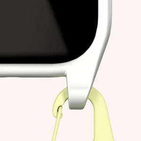 Phone Necklace with Carabiner Rope in Y2K Silver