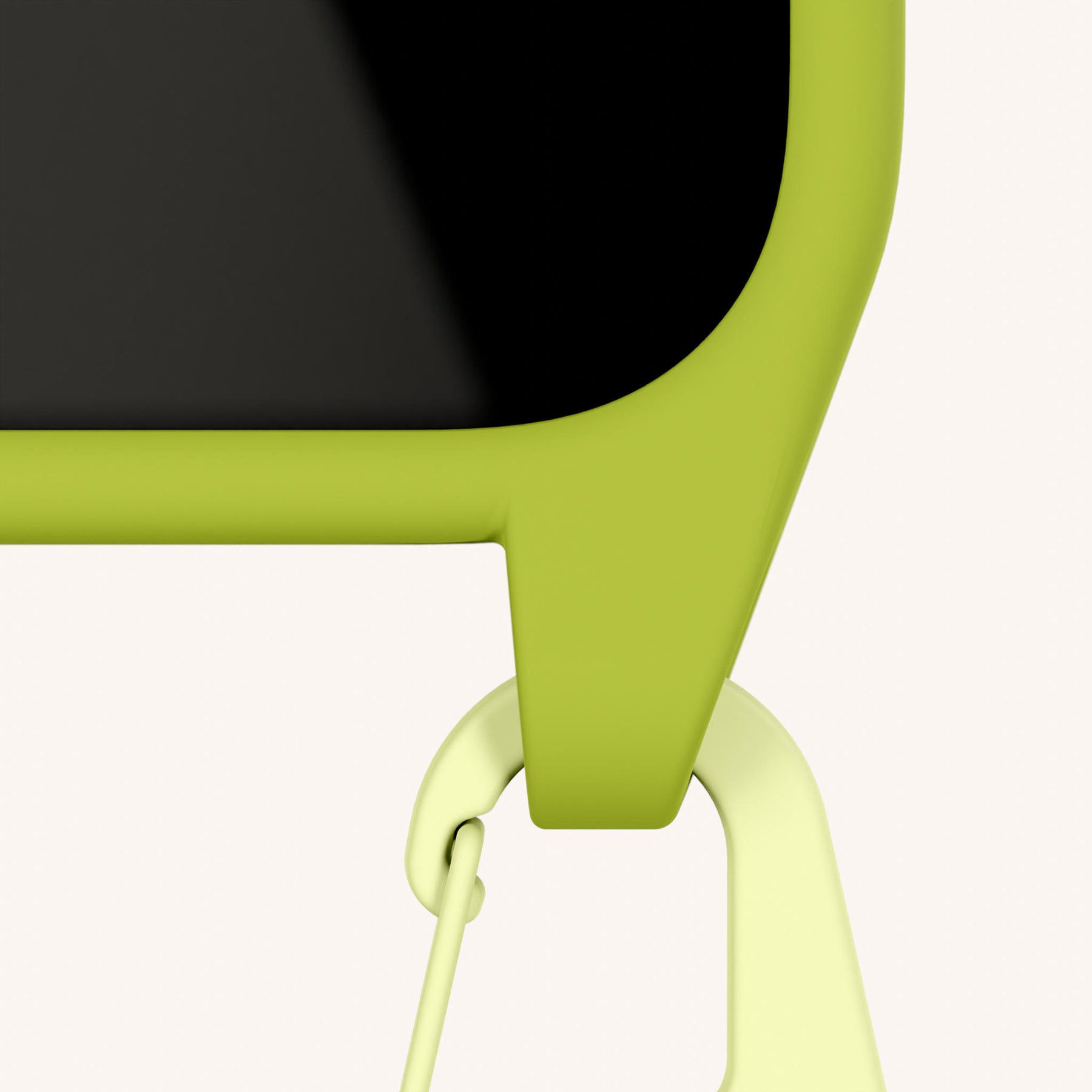 Phone Necklace with Carabiner Rope in Olive + Spotted Y2K
