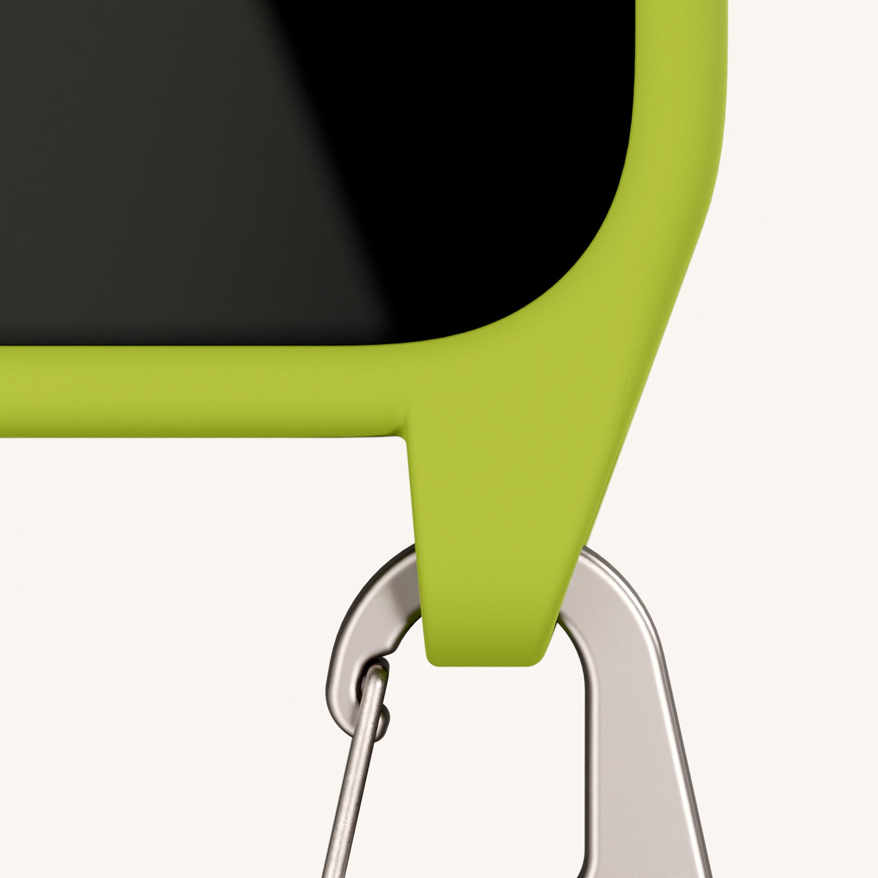 Phone Necklace with Carabiner Rope in Olive