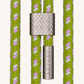 Phone Necklace with Carabiner Rope in Olive