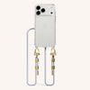 Phone Necklace with Carabiner Rope for iPhone 17 Pro without MagSafe in Clear and Vibrant Total View | XOUXOU #phone model_iphone 17 pro