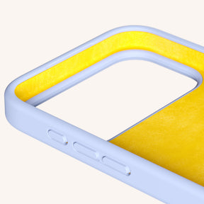 Cordon de téléphone avec corde en Baby Blue + Power Pink