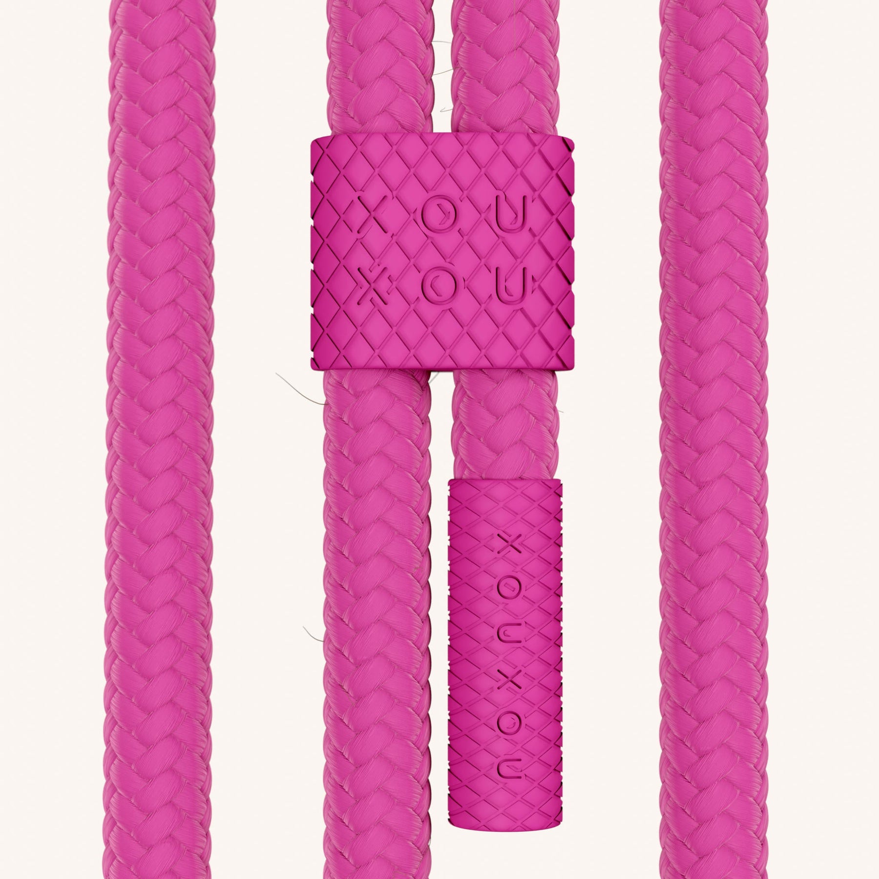 Cordon de téléphone avec corde en Baby Blue + Power Pink