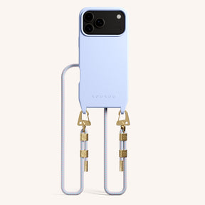 Handykette mit Karabinerband in Baby Blau + Vibrant Pastel