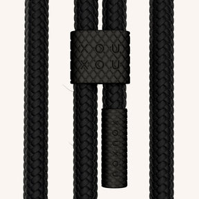 Handykette mit Karabinerband in Schwarz