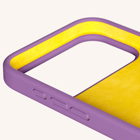 Handykette mit Karabinerband in Lavendel + Spotted Y2K