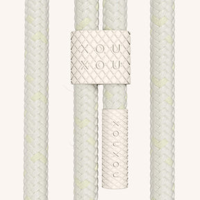 Handykette mit Karabinerband in Cyber Pink Clear + Chalk